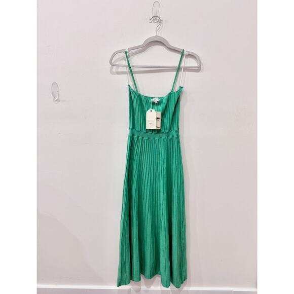 NWT Runway Scout Alexa Sleeveless Knit Midi Slip Dress Emerald Green Women's S - Picture 3 of 7